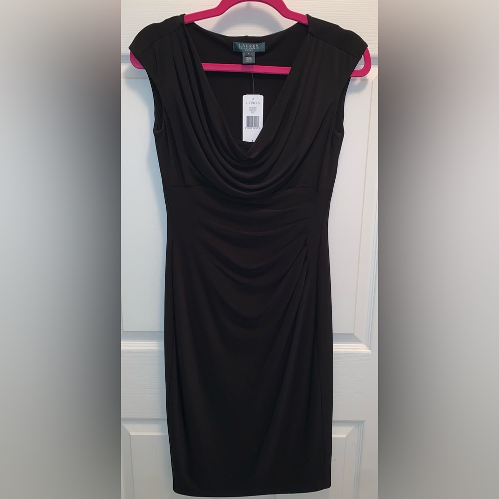 LAUREN by Ralph Lauren NWT Black Dress Size 4